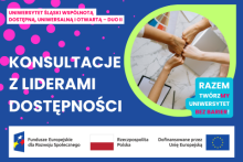 Zbliżenie na dłonie kilku osób, które stykają się w geście „żółwika”. Ten prosty gest symbolizuje współpracę, wzajemne wsparcie i budowanie relacji opartych na zaufaniu. Obraz podkreśla znaczenie działania zespołowego oraz wspólnego zaangażowania w tworzenie bardziej dostępnego i otwartego środowiska.